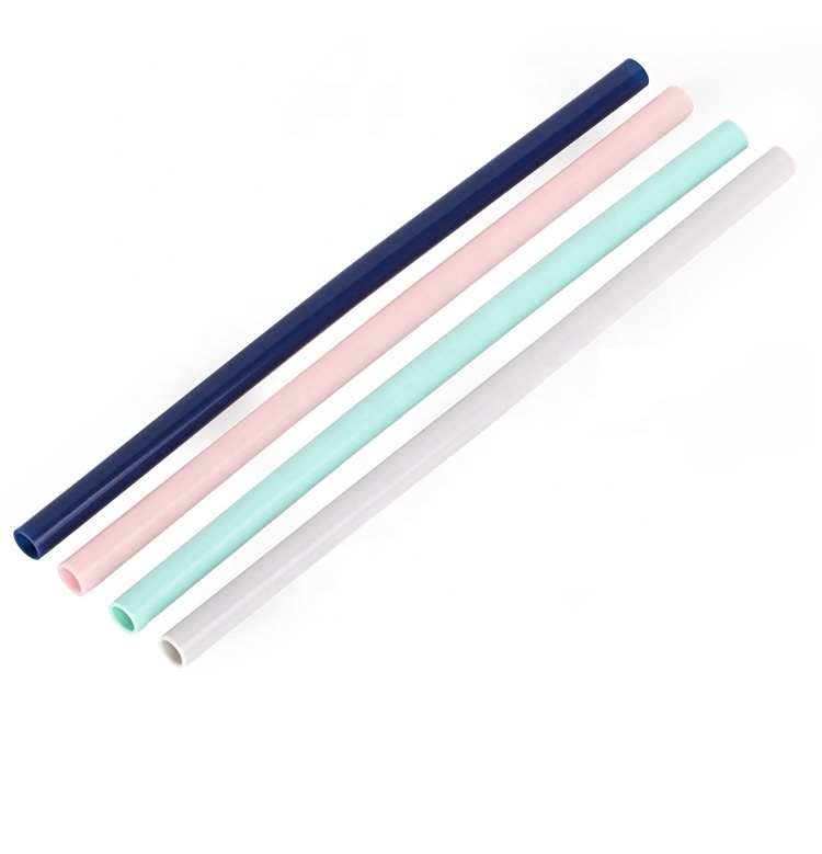 New Products 2020 Keychain OEM Collapsible Silicone Drinking Foldable Reusable Straw